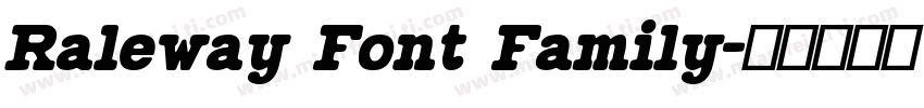 Raleway Font Family字体转换